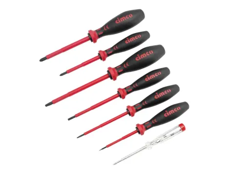 VDE-Elektriker-Schraubendreher-Sortiment, 7-teilig, Schlitz + PZ